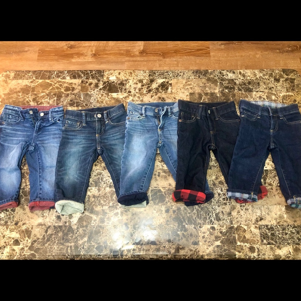Gap jeans with cute interior pops of color